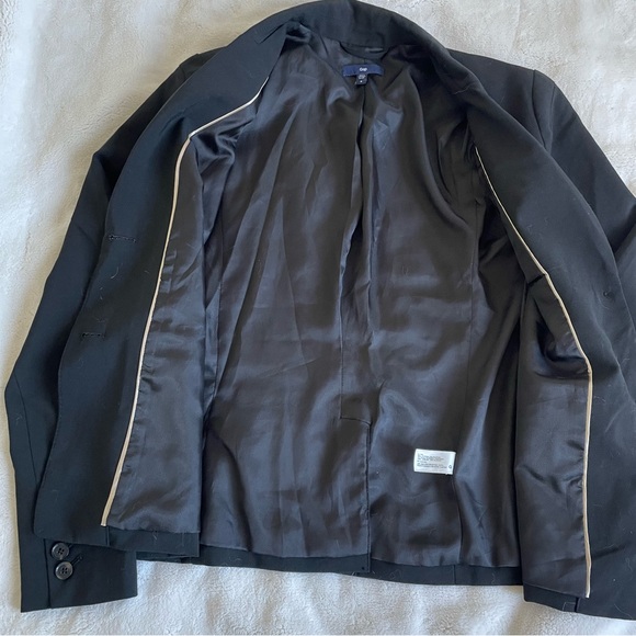 Gap classic fitted blazer NWOT size 0 black - Picture 8 of 10